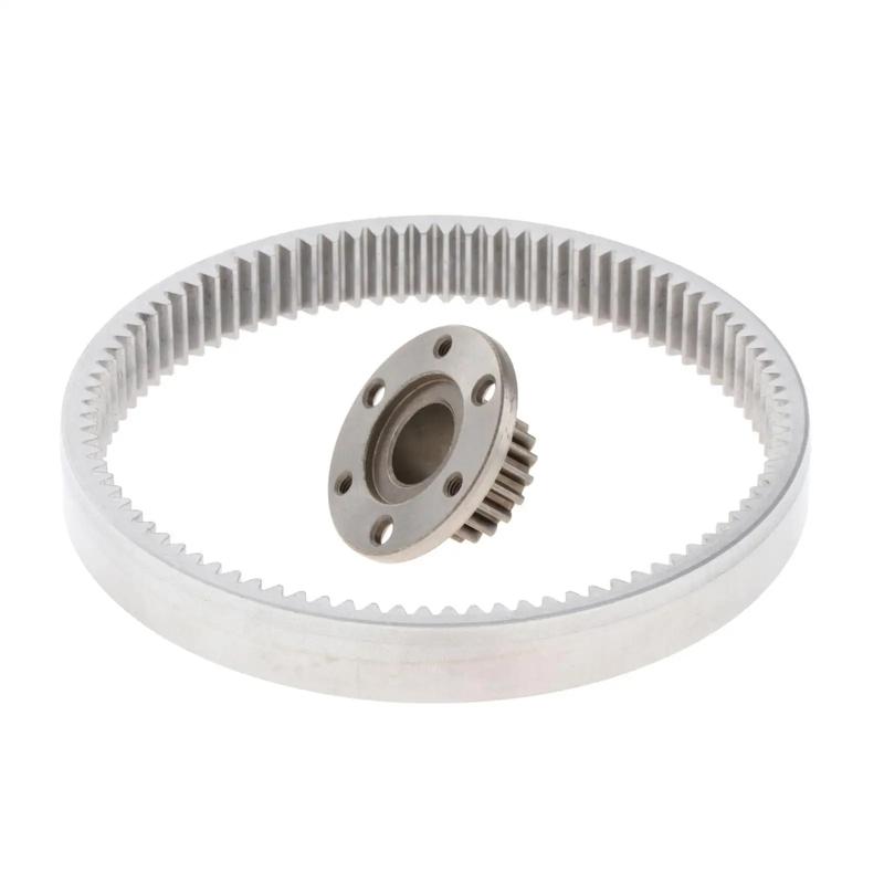 Electric Vehicle Motor Gear Ring Metal Pinions 90 Tooth Outer Diameter 124mm for Bafang Motor 36 Teeths Gears and 88mm Clutch
