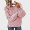 Женский толстый теплый однотонный вязаный свитер - Niche Design Pullover