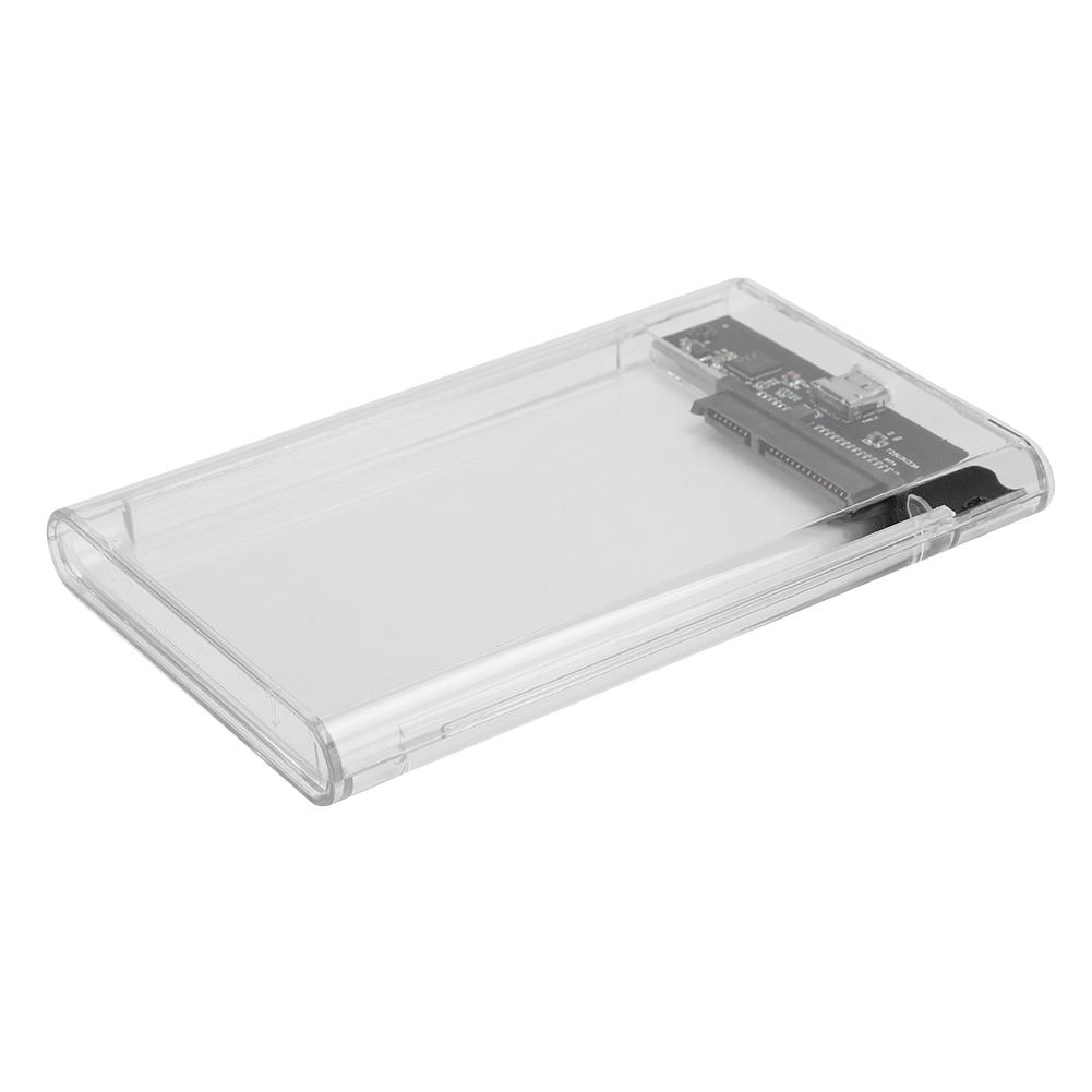 Transparent 2.5 Inch SATA HDD SDD Box Case Type C Mobile Hard Disc External Enclosure UASP (Not Inclube Hard Disk)