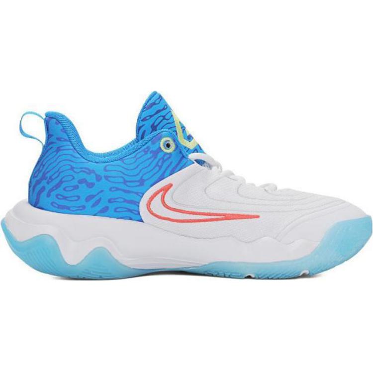 Nike Giannis Immortality 4 SE GS Photo Blue Light Lemon Twist Kids Sneakers White Hyper-Royal HF1181-100