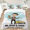 Набор постельного белья Mr Bean'S Endless Journey 3 шт. Пододеяльник с 2 наволочками Домашний подарок на день рождения