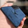 Тонкий тканевый чехол-скин с оленем для Samsung Galaxy S25 24 23 22 21 Ultra Plus FE A14 A34 A54 5G Жесткая задняя крышка