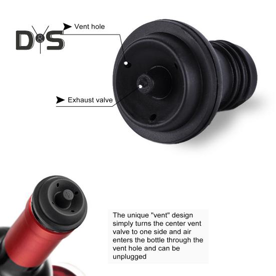 Вакуумный насос для сохранения вина с 4 пробками, укупорщик бутылок, набор из нержавеющей стали для сохранения свежести вина