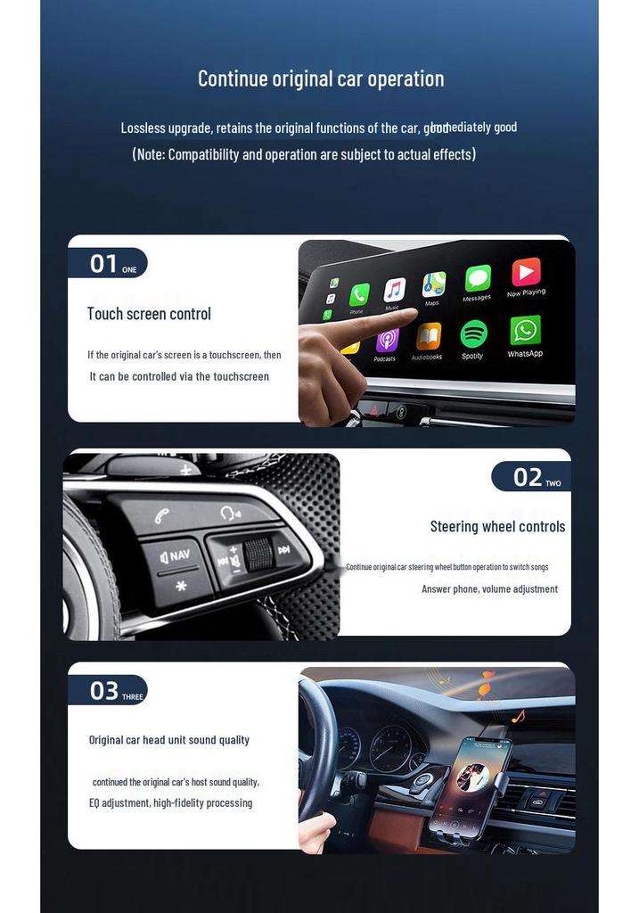 2-in-1 Wireless CarPlay & Android Auto Converter