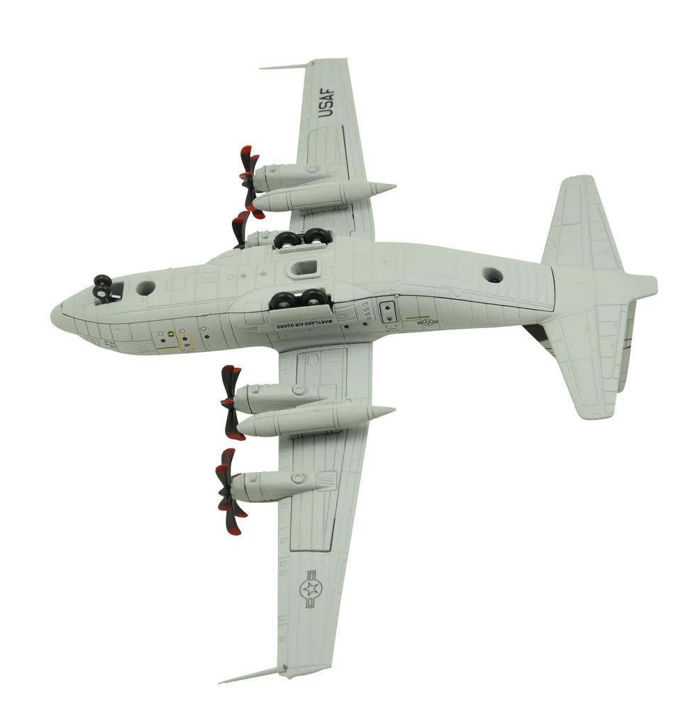 Военно-транспортный самолет TANG Super Hercules, готовый продукт из сплава, краска для ВВС США, модель самолета, модель DYNASTY(TM) 1/200 С-130J