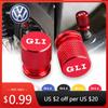 T312026 Hot VOLKSWAGEN Car Wheel Tire Valve Cap Tyre Stem Cover Dust-proof For VW Volkswagen GLI Rline Golf Beetle Passat Sharan Je
