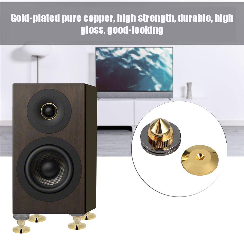 4 шт. шипы для изоляции динамиков, подставки, ножки для динамиков HiFi, усилителей, CD, конусные основания, прокладки 28x25 мм