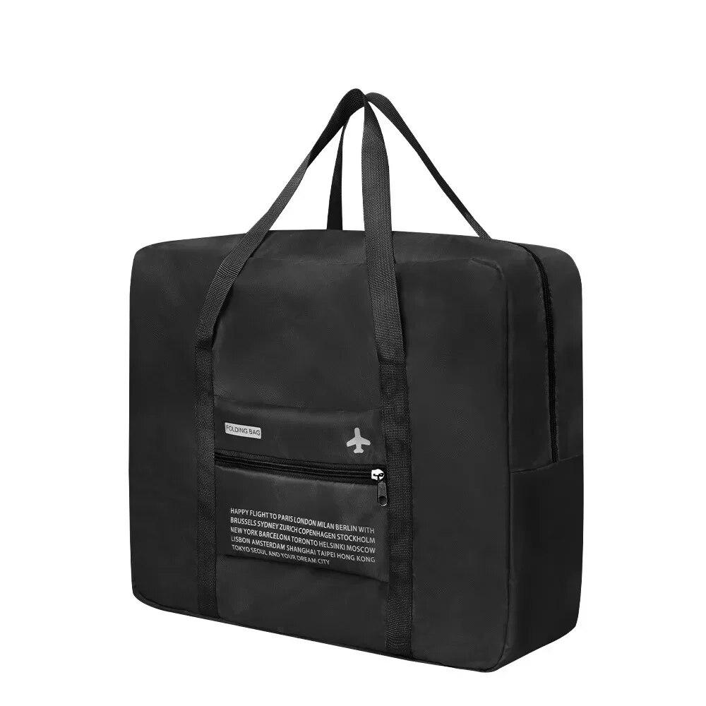 Портативная нейлоновая сумка большой емкости, складная сумка для хранения в самолете, водонепроницаемый органайзер для ручной клади, органайзер для путешествий