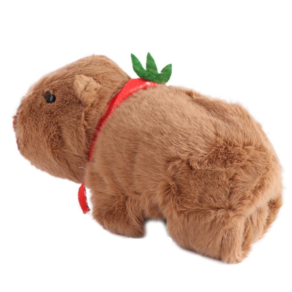 Brown Capybara Plush Papa Circle Stuffed Animals Lovely Capybara Wrist Circle  Kid Gift