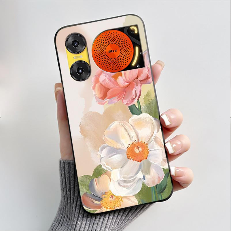 Чехол для печати для ZTE Nubia Music 2 Music2 Мягкий силиконовый черный корпус для ZTE Nubia Music Z2353 Чехол Милый Цветочный Мультяшный Корпус