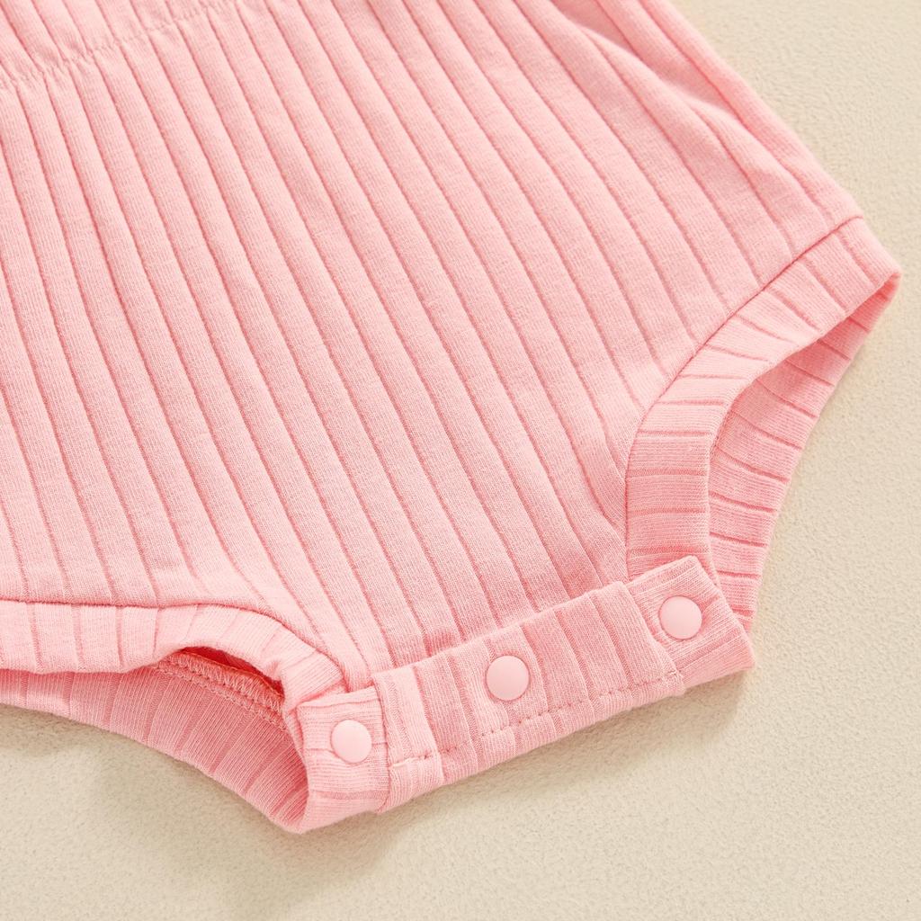 Наряд для новорожденных девочек 3, 6, 9, 12, 18 месяцев, однотонное боди с короткими рукавами и круглым вырезом, повязка на голову с бантом, летняя одежда