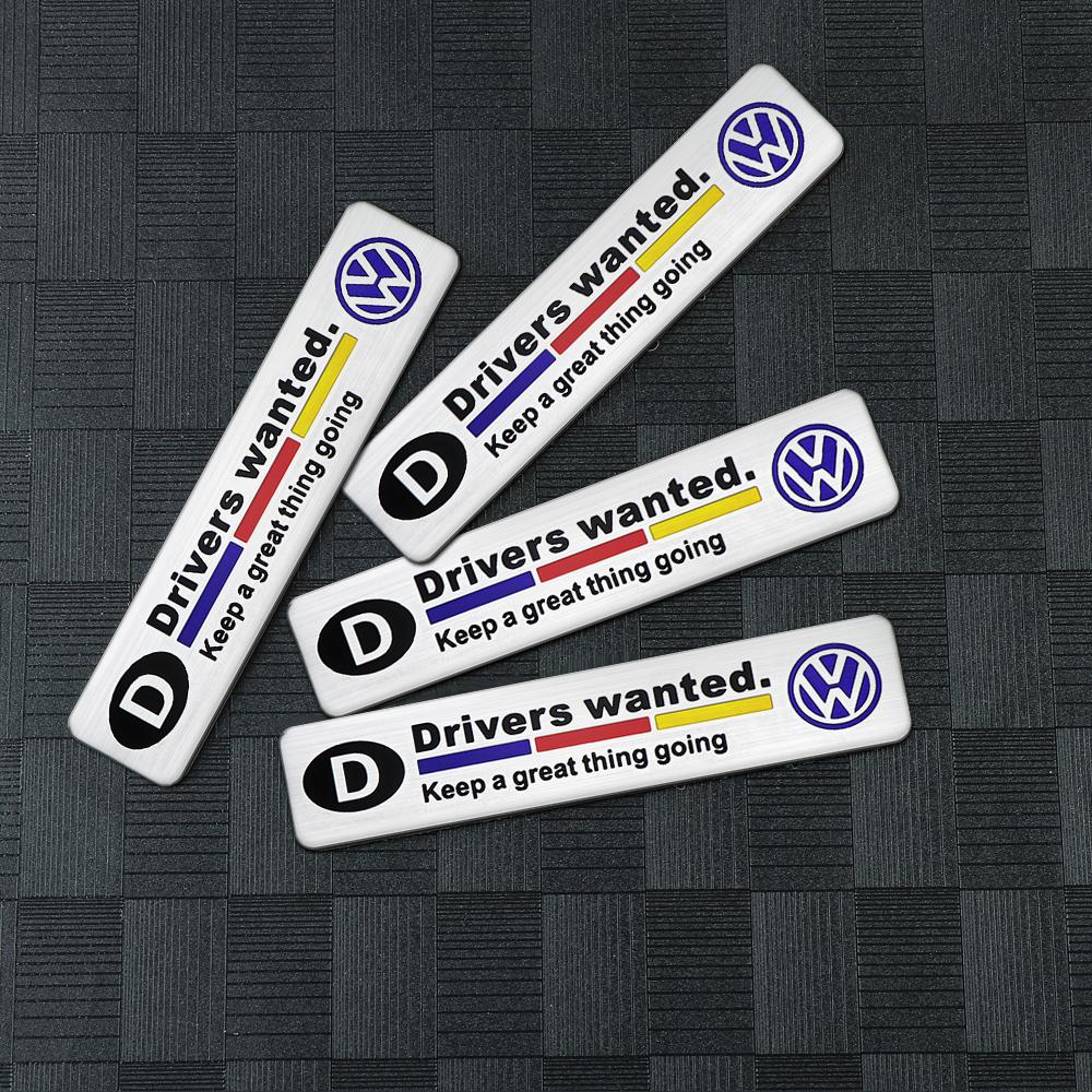 OPQ1 Car Accessories 3D Metal Alloy Car Motorsport Logo Body Trunk Sticker for Volkswagen VW Golf 6 7 8 Passat CC 4 Motion MTM Blue