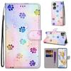 Модный расписной узорный чехол-книжка с ремешком для iPhone Samsung Huawei Honor Xiaomi Redmi OPPO Realme Moto Asus