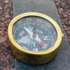 Antique Brass Pocket Compass Nautical Vintage Maritime Gift For Him And Her