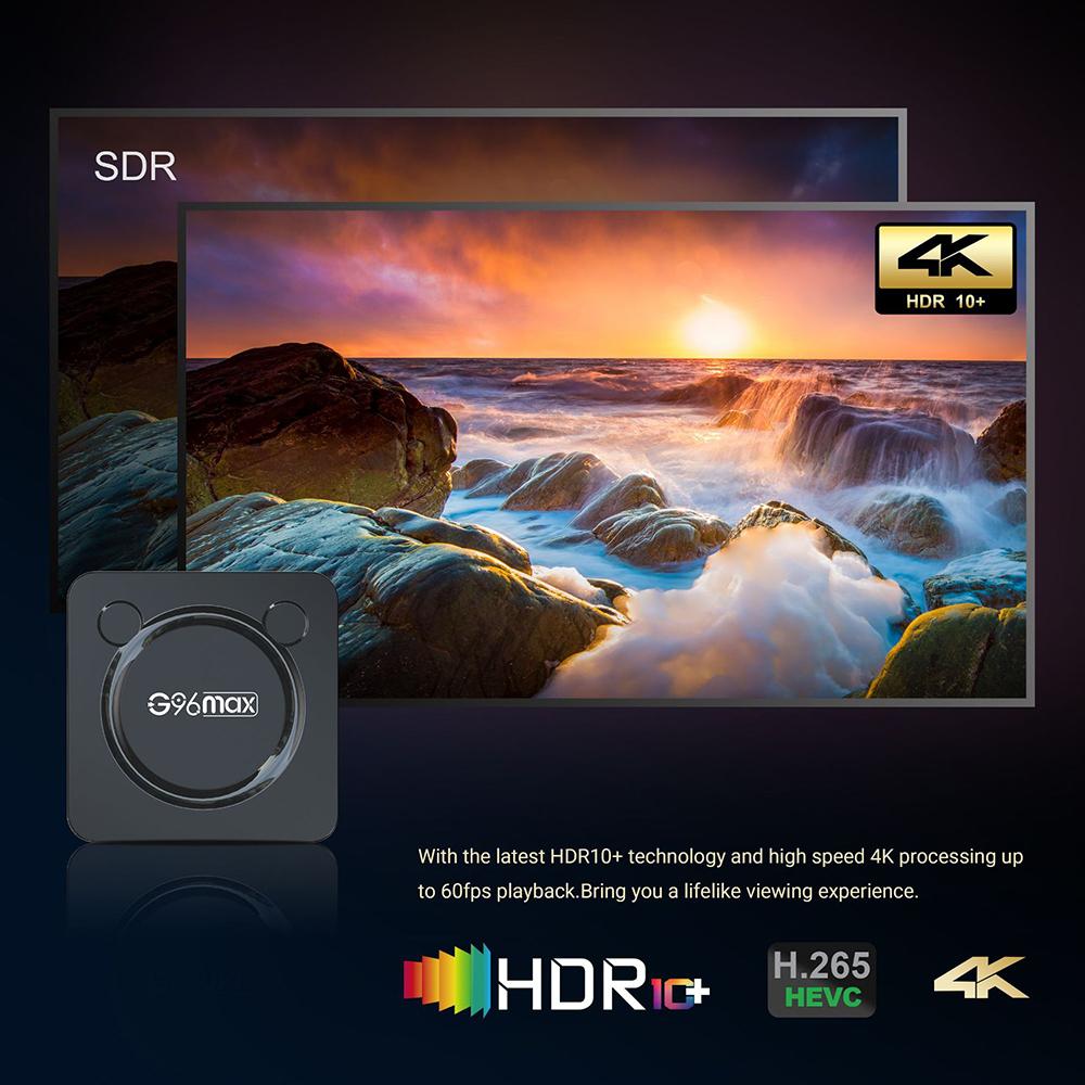 G96 Max Smart TV Box Android 11 Amlogic S905W2 двойной Wi-Fi 4 ГБ 32 ГБ 64 ГБ 4K ТВ-приставка видеоресивер медиаплеер телеприставка 2G 16 ГБ
