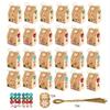 24-Piece Christmas Candy Apple Box Gift Packing Box Kraft Paper Bag Holiday Gift Box