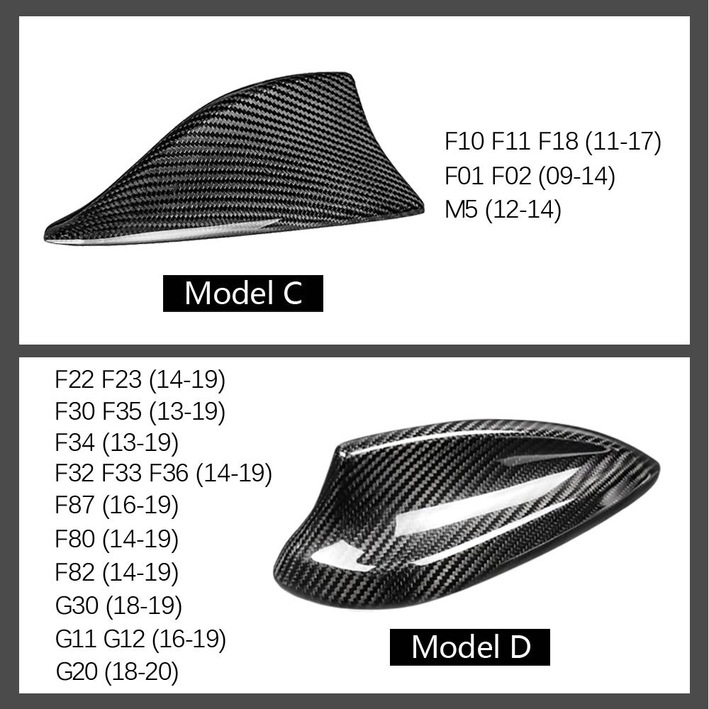 New Carbon Fiber Shark Fin Antenna Cover For BMW E90 E92 E46 E36 E60 F20 F30 F10 F22 F34 F15 F21 G30 G20 G01 G11 Accessories