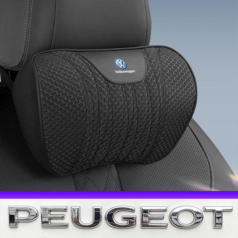 Car Seat Ice Silk Pillow Headrest Back Valve Cap For VW Golf Amarok T5 Phaeton Teramont ID3 Tiguan T-Cross Passat Magotan Arteo ze3