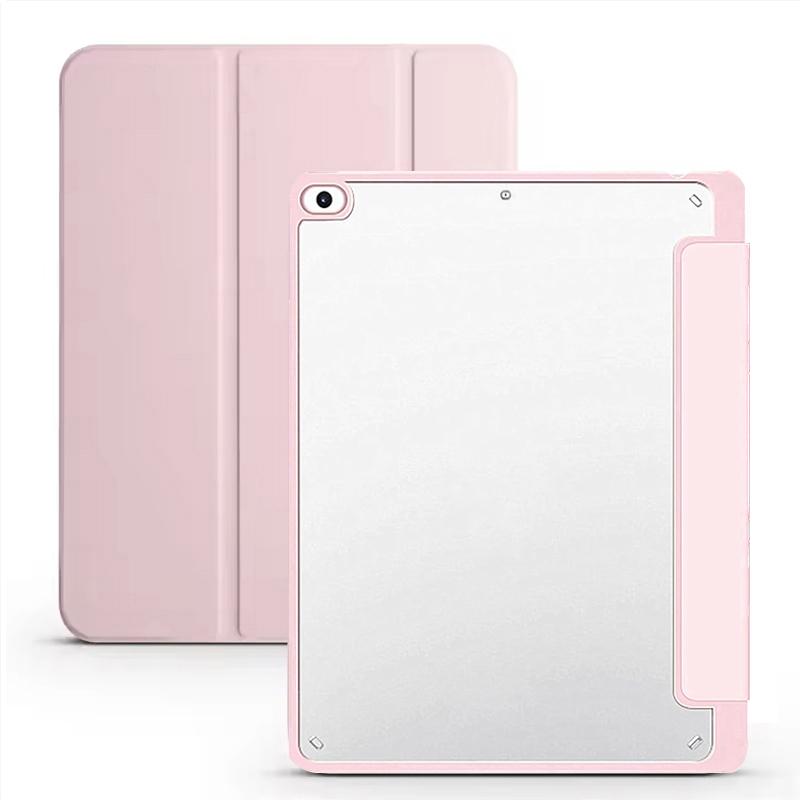 Flip Tablet Cover For iPad Air 1/2 9.7'' 5th 6th Generation Acylic Back Case With Pencil Holder Auto Wake up /Sleep