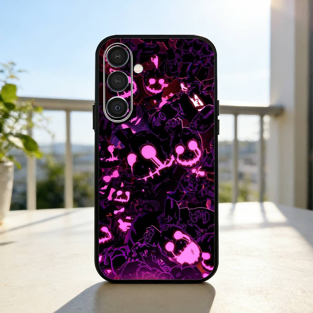 Five N-Nights At F-Freddys Fnaf Phone Case For Samsung A73,A21s,A22,A31,A32,A52,A53,A71,A80,Soft Black Shell