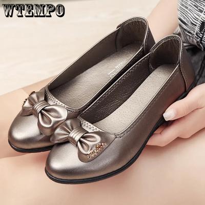 Женские туфли-лодочки большого размера на мягкой подошве из искусственной кожи, офисные женские, весна-осень, однотонные, из искусственной кожи, без застежек, рабочие туфли