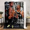"Kevin Durant Brooklyn Nets Basketball Graphic warm quilt- Flannel blanket for bedroom, living room, sofa, and nap