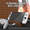 ТВ док-станция для Switch OLED/Switch/GC, док-станция для зарядки с входом Type-C, база видеоконвертера с HDMI-совместимостью