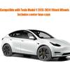 Матовые черные 19-дюймовые колпаки на колеса для Tesla Model Y 2021-2024 Колпаки на ступицы Аксессуары для Tesla Model Y 2024
