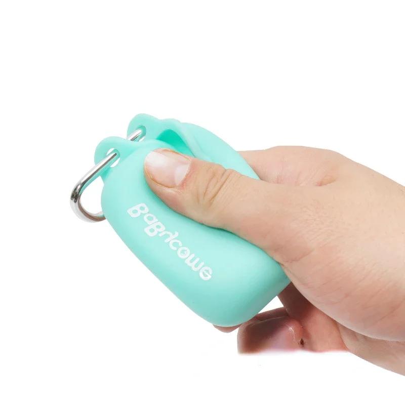 Держатель для диспенсера для собачьих какашек с карабином для путешествий на открытом воздухе для сбора отходов домашних животных Силиконовые аксессуары Экологичные товары Товары