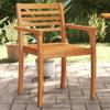 VidaXL Set of 4 Garden Chairs, Patio Seats, Balcony Chairs, Outdoor Gardening Patio Furniture, Solid Wood 3216303