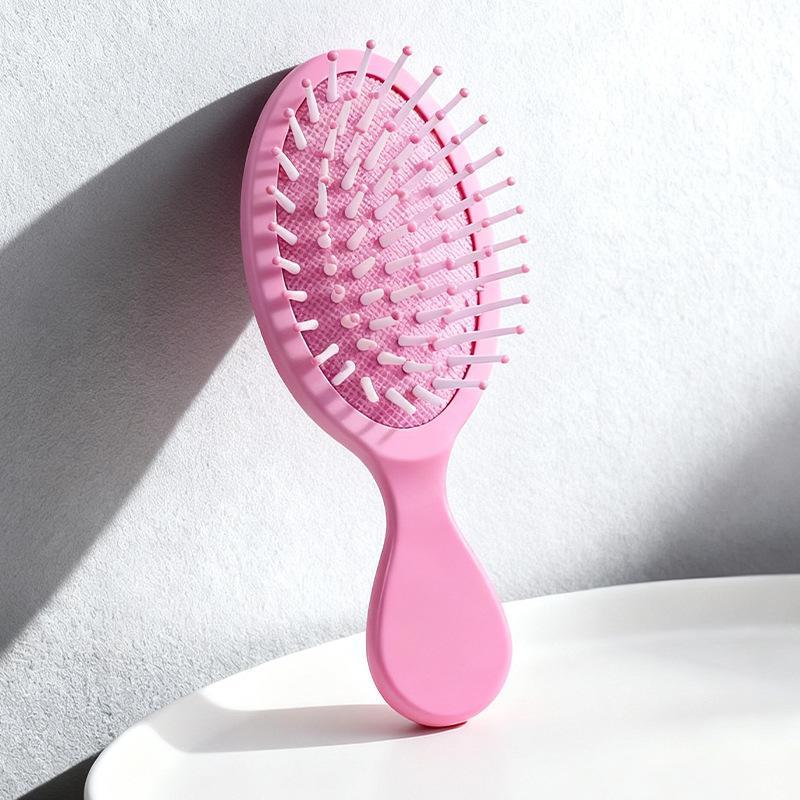 Мини-расческа с воздушной подушкой и массажными зубчиками Мягкие, безопасные для кожи головы щетинки Для влажного и сухого использования Для ежедневного ухода за волосами В дорогу