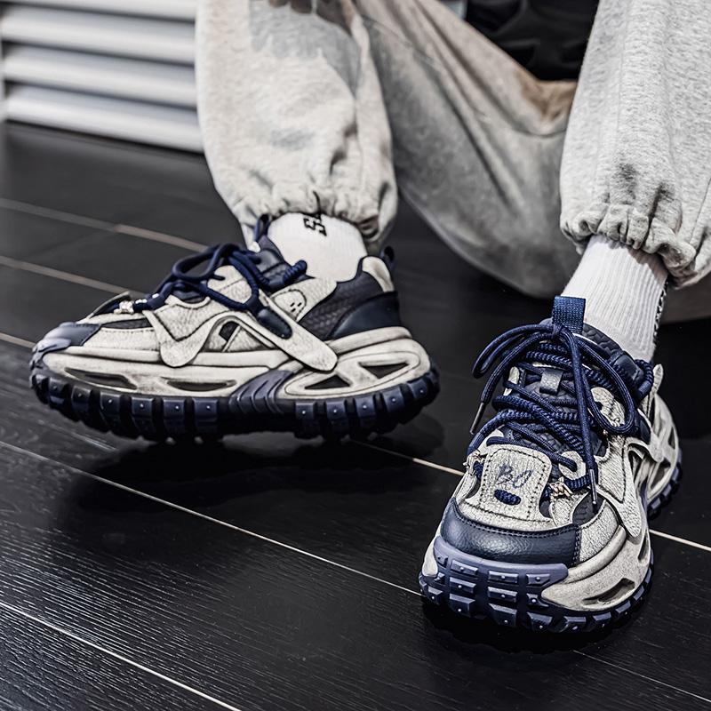 New Men's Fashion Casual Low Top Sports Shoes Students Thick Sole Comfortable Sneakers Boys Male Classic Breathable Basketball Shoes