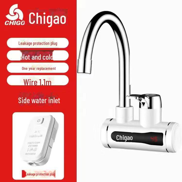 Кухонный и ванный смеситель Chigo для мгновенной горячей воды с электрическим боковым входом
