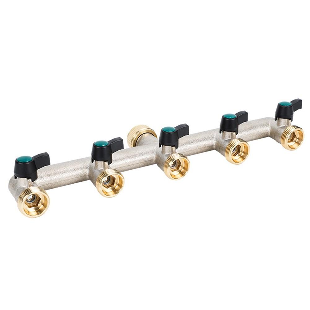 Распределитель 5-ходовой распределитель Распределитель воды Водопроводный кран 0–10 бар 0–90°C