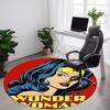 1 шт. Круглый ковер Wonder Woman для офиса, под офисные стулья, в спальню, гостиную, домашний декор, Декор для комнаты, Доступен в различных размерах