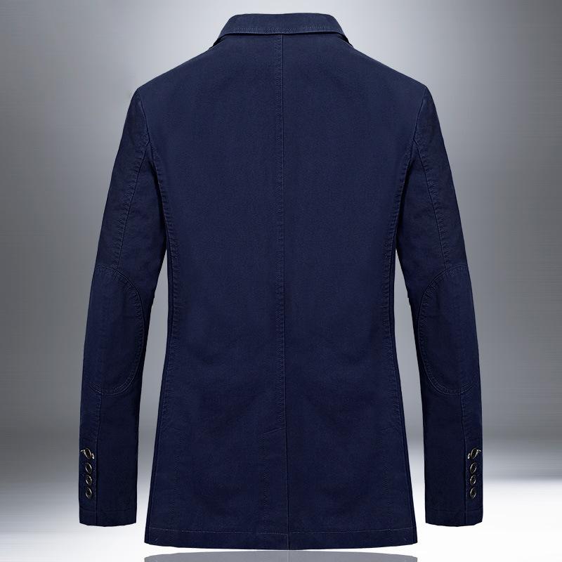 Мужской повседневный молодежный однотонный костюм, рабочая куртка