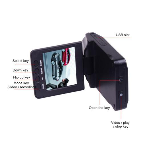 Профессиональный 2,5-дюймовый автомобильный видеорегистратор с высокой четкостью и высокой четкостью, видеокамера