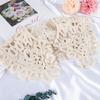Handmade Vintage Knitting Crochet Hollow Lace Small Vest Fake Collar