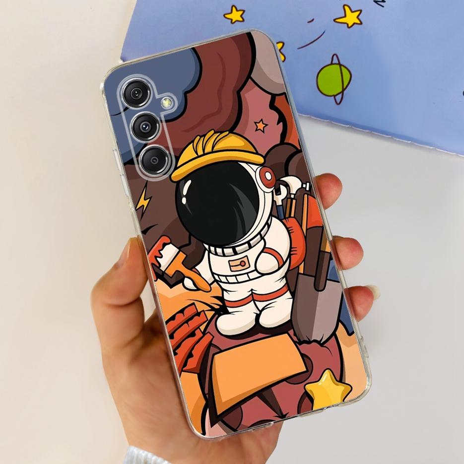 Чехол для Samsung Galaxy M34 5G SM-M346B Новый Модный Расписной Чехол Прозрачный Силиконовый Чехол Для Samsung M34 M 14 Galaxy M14 Мягкий Чехол