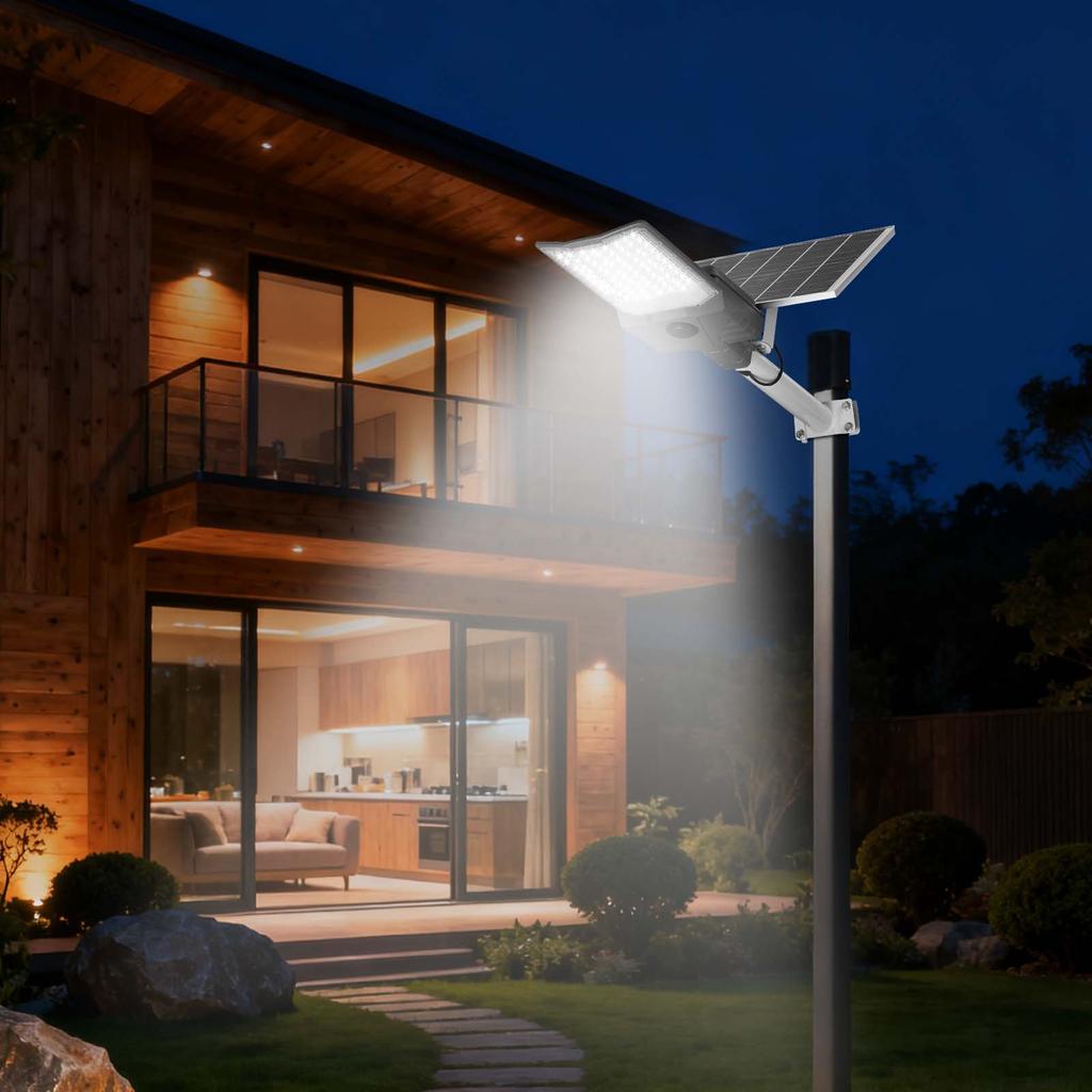 VEVOR 12000W Solar Street Light Outdoor, 900000LM, High Powered Commercial Parking Lot Light Dusk to Dawn