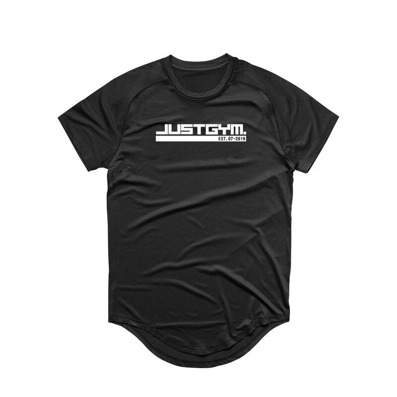 Muscleguys в европейском и американском стиле, спортивная повседневная футболка, однотонный мужской топ для фитнеса с круглым вырезом и короткими рукавами