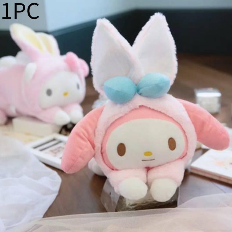 Мультяшная Девочка Сердце Собака с Большими Ушами Превращающийся Кролик Чехол для Коробки с Салфетками Подвесной Чехол для Салфеток в Автомобиль Подушка для Сна