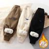 Boys' Autumn and Winter Padded Warm Sweatpants Solid Color Casual Pants