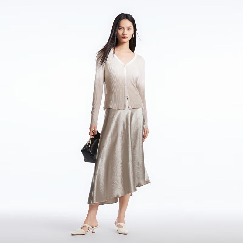 Veromoda Женский вязаный кардиган с градиентным V-образным вырезом