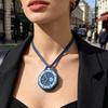 Разноцветные восьмиугольные карманные часы, механические кварцевые аналоговые часы, полые корпус-кулон часы с ремешком из искусственной кожи для мужчин и женщин