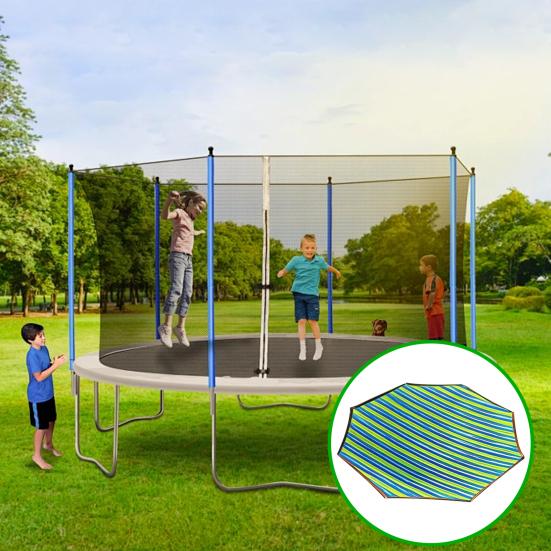 6/8/10/12/14/15/16-футовый тент для батута, устойчивый к УФ-излучению, водонепроницаемый, всепогодный, для улицы, 45820 стоек, батут