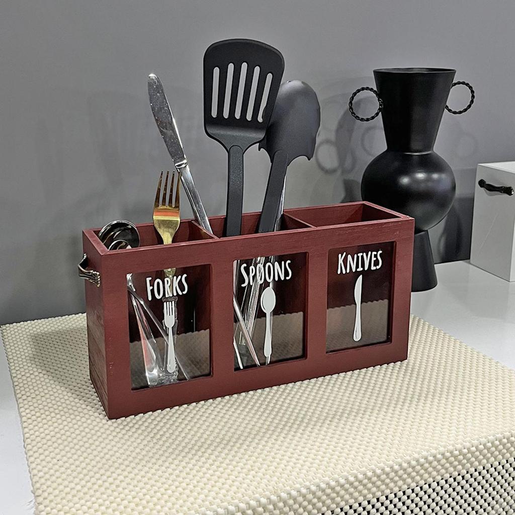 Органайзер для столовых приборов для кухонной утвари, контейнер для хранения ложек и вилок