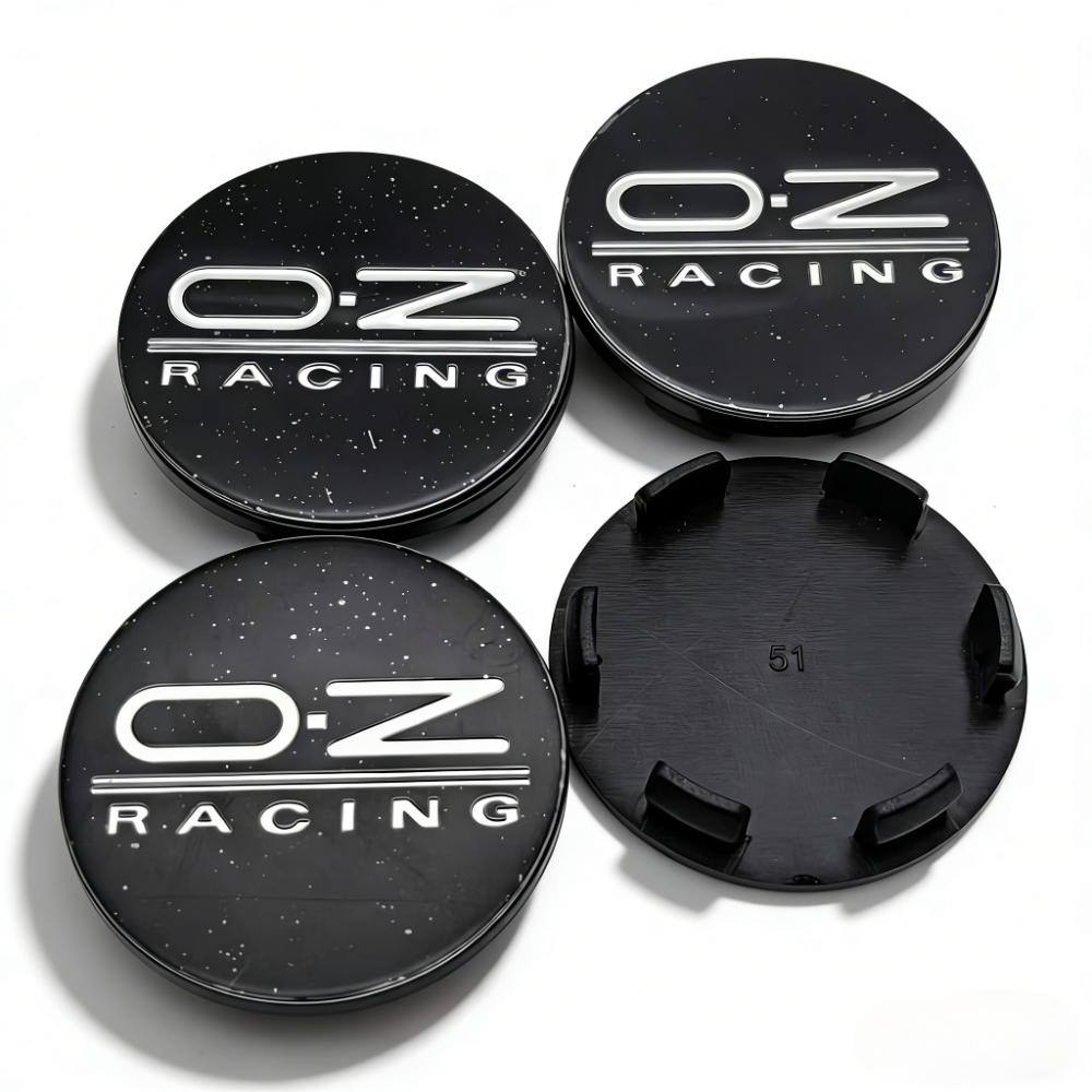 4pcs OZ Racing Logo Emblem Car Wheel Center Caps 51MM Clips 46MM Wheels Hub Cap O.Z Badge Rim Hubcaps Dust Cover Car Accessories