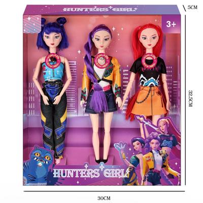 Тема легкой музыки Песня 11 Суставов Реальная K-POP Группа Охотниц на Демонов 11,5-дюймовая Кукла Игрушка