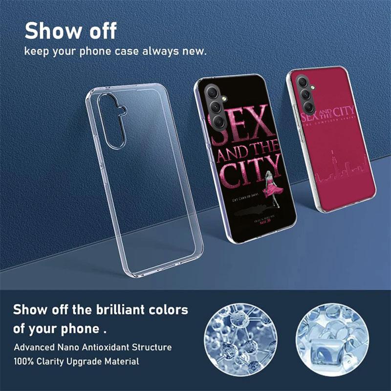 Sex and the City Phone Case for Samsung A16 A26 A36 A56 A17 A37 A57 A07 A06 A02S A03 A04S A05S Galaxy Note 20 10 A50S A71 A51 A3